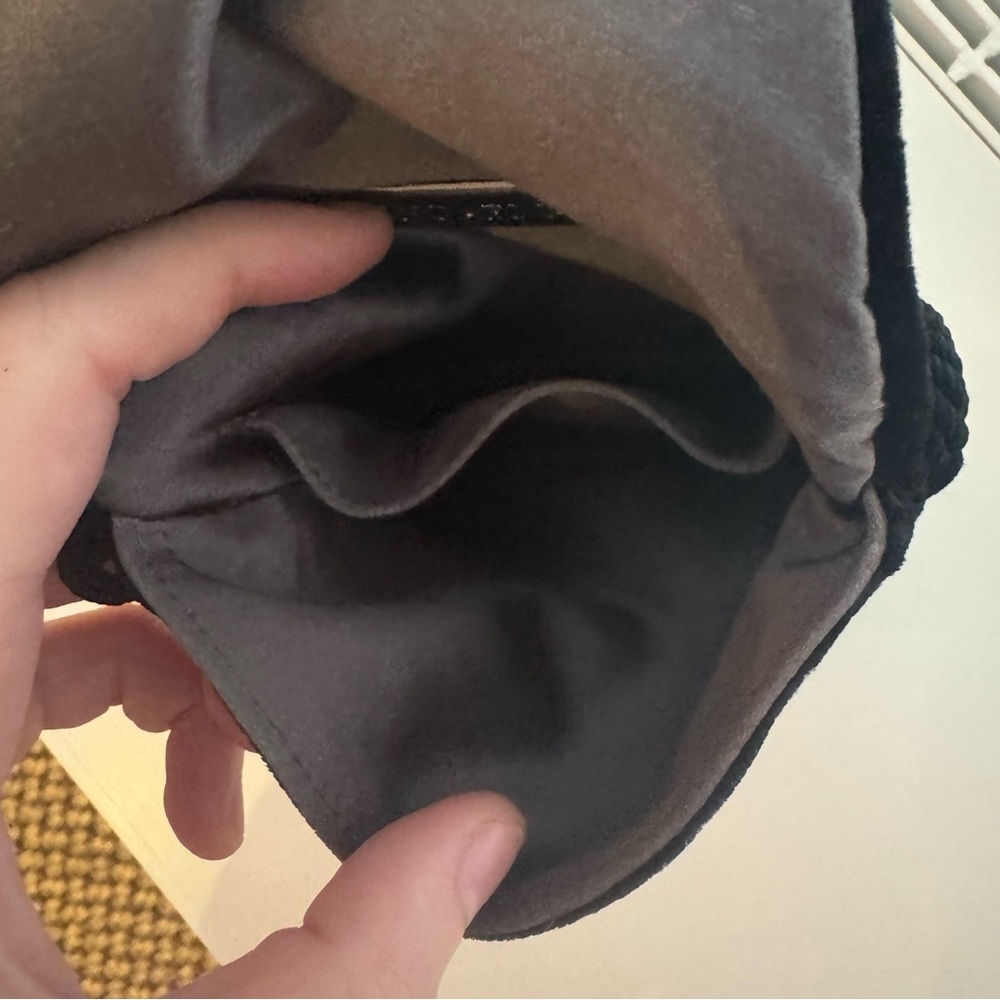 Armani Black Velvet Crossbody Bag - Picture 4 of 7
